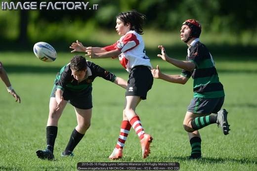 2015-05-16 Rugby Lyons Settimo Milanese U14-Rugby Monza 0903